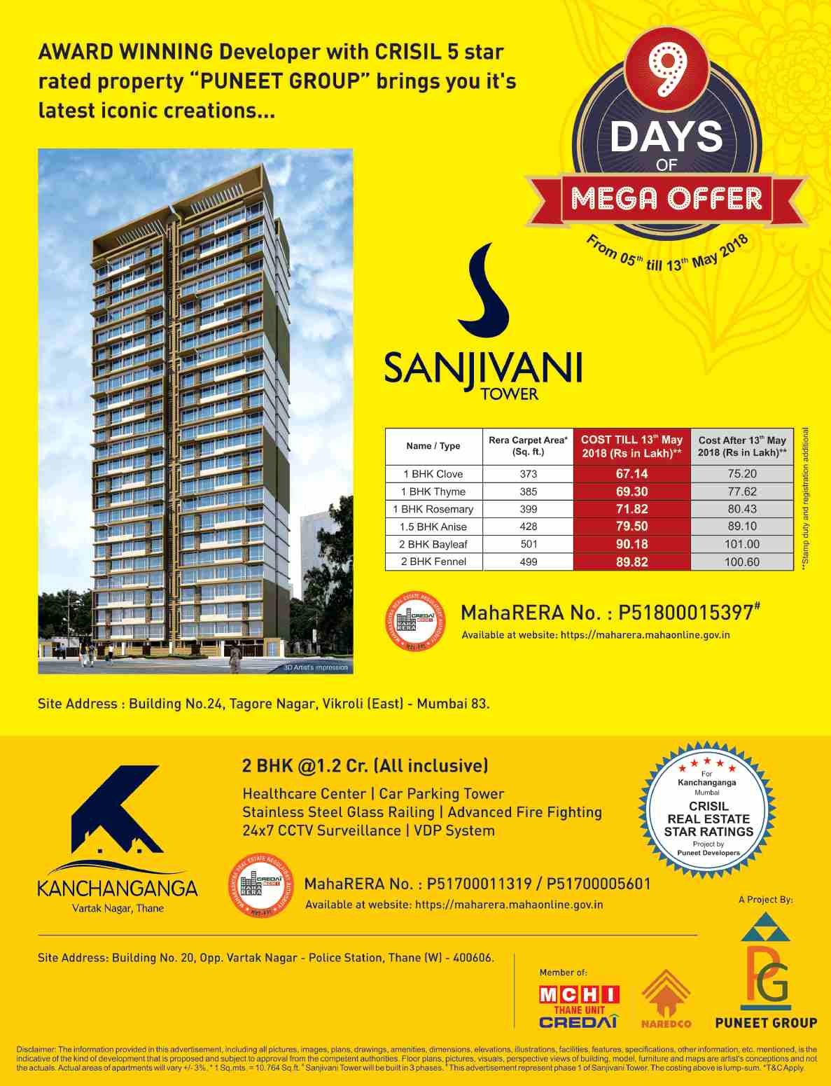 Invest in properties of Puneet Group in Mumbai